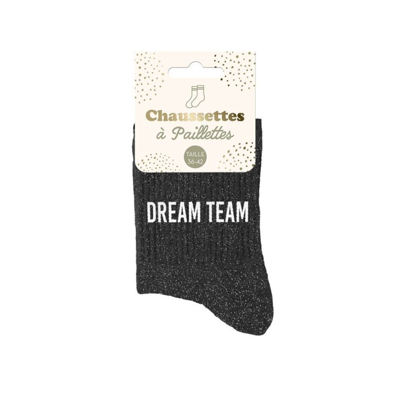 chaussette paillette dream team
