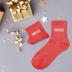Chaussettes à paillettes indécise