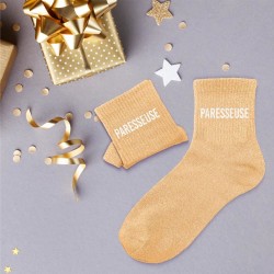 Chaussettes à paillettes paresseuse