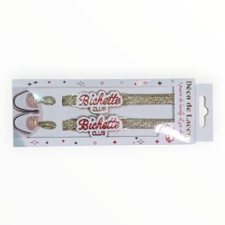 Lacets paillettes Bichette Club