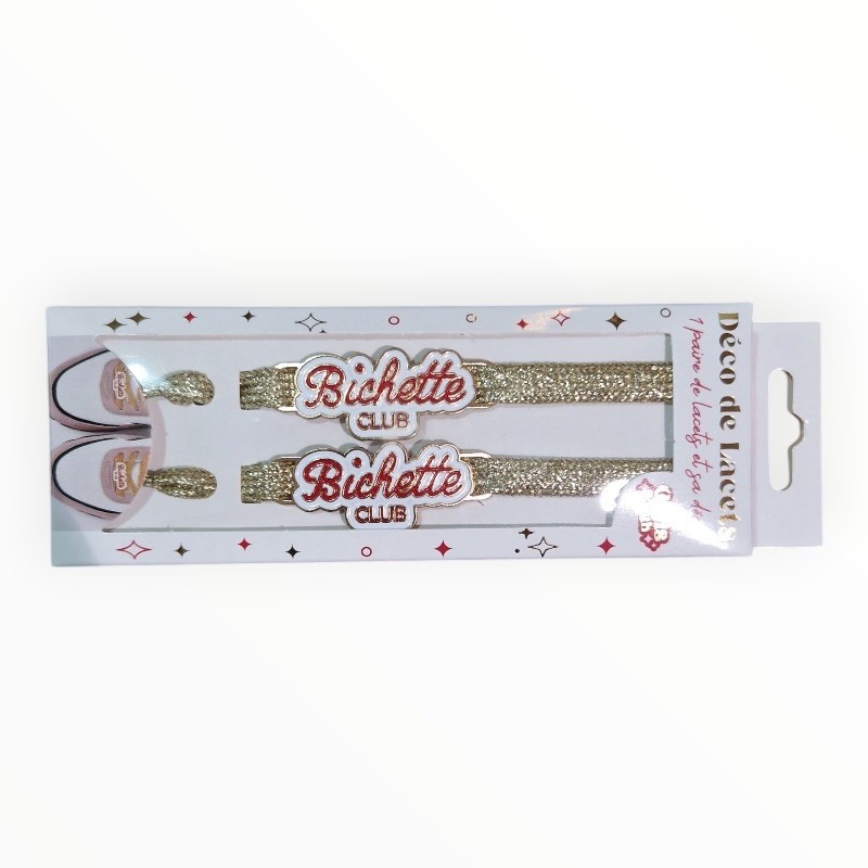 Lacets paillettes Bichette Club
