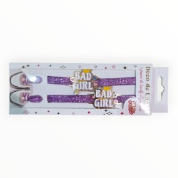 Lacets paillettes Bad Girl