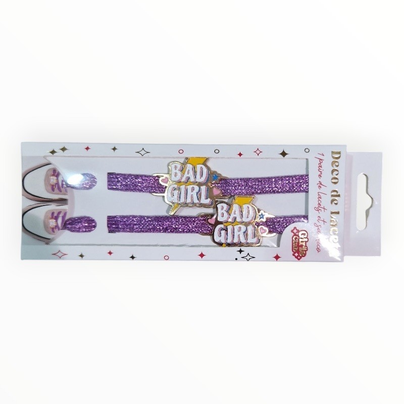 Lacets paillettes Bad Girl
