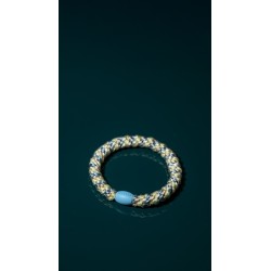 KKNEKKI Mix Seablue Yellow Glitter - Élastiques