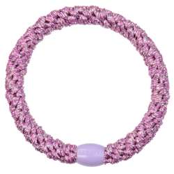 KKNEKKI Pink Silver Glitter - Élastiques pailletés