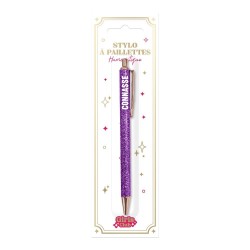 Stylo paillette connasse