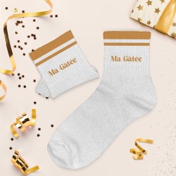 Chaussettes à paillettes ma gatée