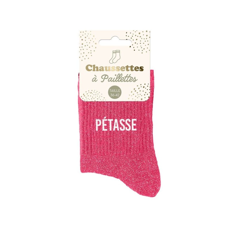 chaussette paillette pétasse