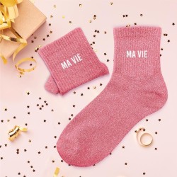 Chaussettes à paillettes ma vie