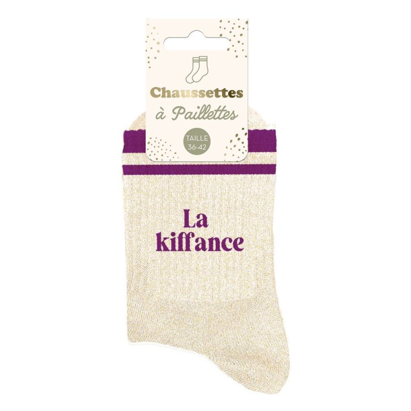 chaussette paillette la kiffance