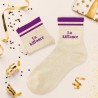 Chaussettes à paillettes la kiffance