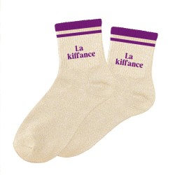Chaussettes à paillettes la kiffance