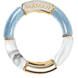 Bracelet paillettes blanc femme – Dstock
