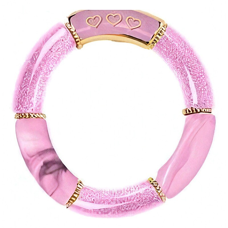 Bracelet paillettes rosé femme – Dstock