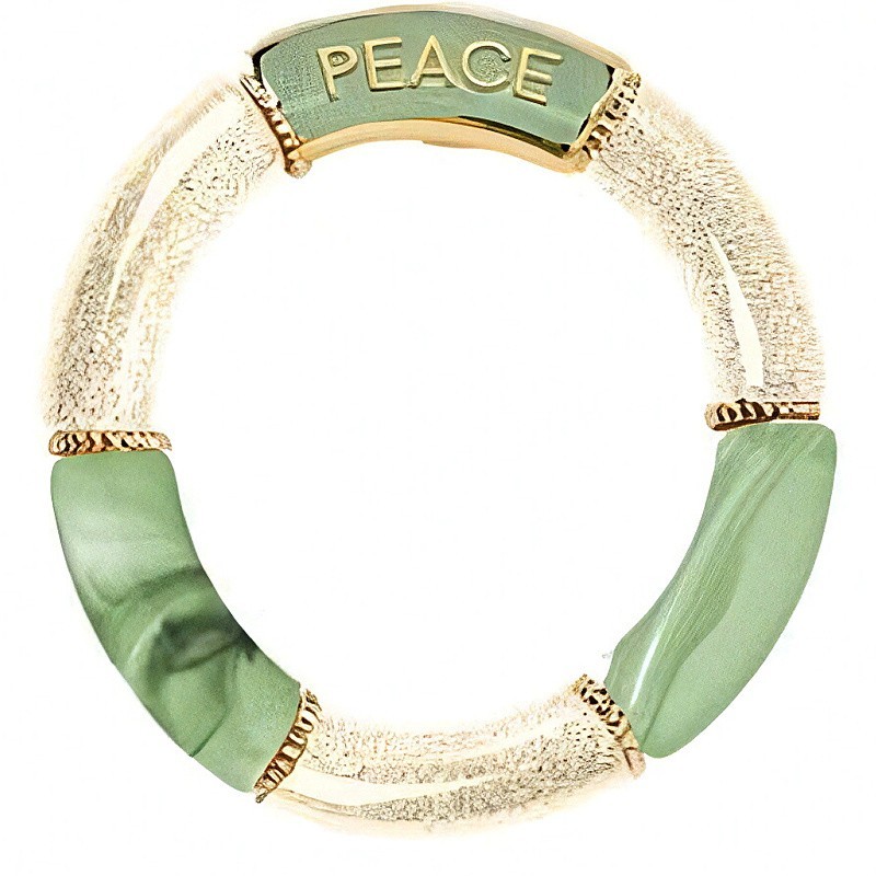 Bracelet paillettes vert femme – Dstock