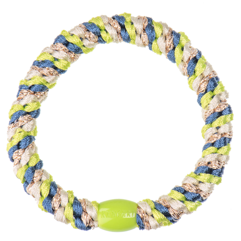 Élastiques KKNEKKI indigo citron vert pailleté | dstock
