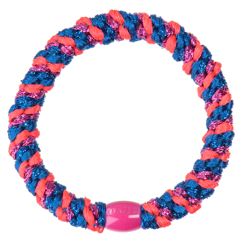 Élastiques KKNEKKI bleu électrique rose pailleté | dstock