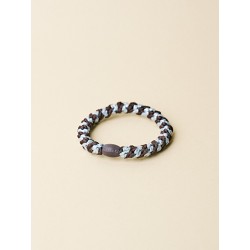 Élastiques KKNEKKI marron bleu rayé pailleté | dstock