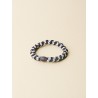 Élastiques KKNEKKI marron bleu rayé pailleté | dstock