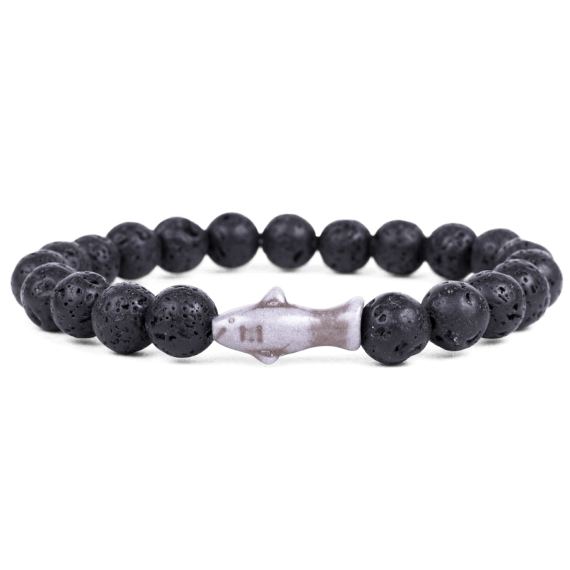 Bracelet Fahlo Requin Pierre de lave | dstock