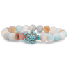 Bracelet Fahlo Tortue marine Pierre ciel | dstock
