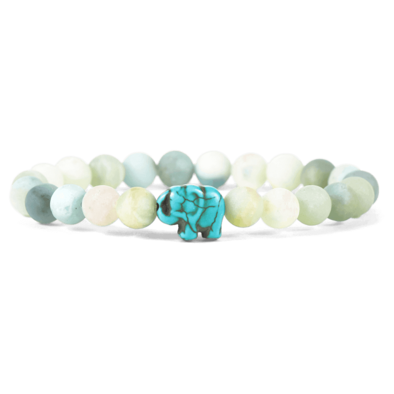 Bracelet Fahlo Éléphant Pierre ciel | dstock