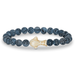 Bracelet Fahlo Requin-baleine Bleu profond | dstock