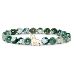 Bracelet Fahlo Loup Vert forêt | dstock