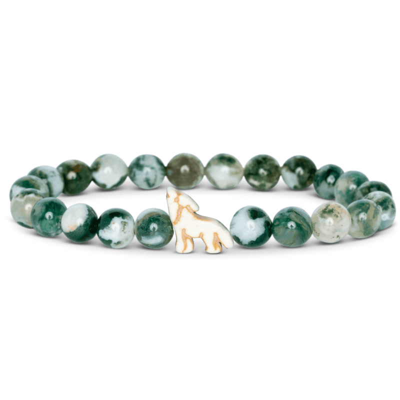 Bracelet Fahlo Loup Vert forêt | dstock
