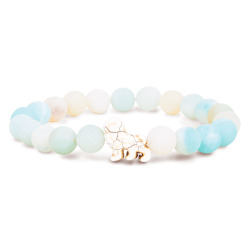 Bracelet Fahlo Lion Pierre ciel | dstock