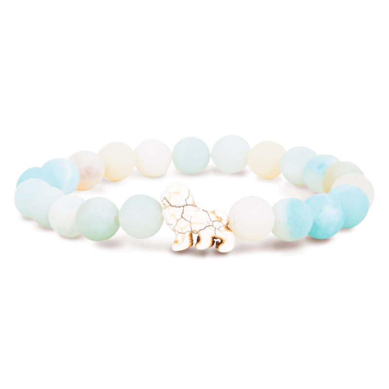Bracelet Fahlo Lion Pierre ciel | dstock