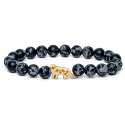Bracelet Fahlo Panthère des neiges Pierre Papillon | dstock