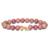 Bracelet Fahlo Panthère des neiges Rose fleurs sauvages | dstock