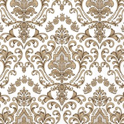 Serviettes en papier Ornement baroque doré 33x33 cm
