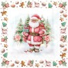 Serviettes en papier Friandises du Père Noël 33x33 cm