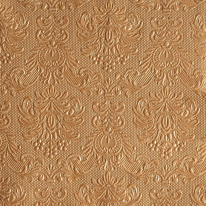 Serviettes en papier Elegance bronze 33x33 cm