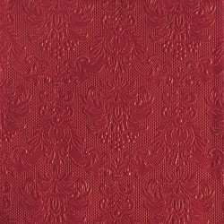 Serviettes en papier Elegance rouge foncé 33x33 cm