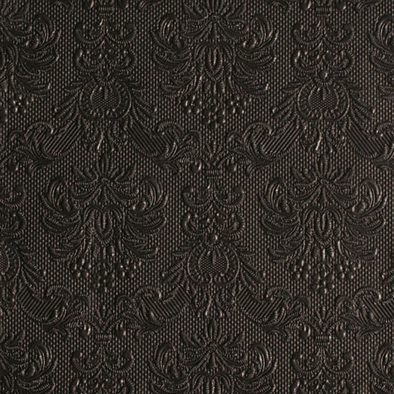 Serviettes en papier Elegance noir 33x33 cm
