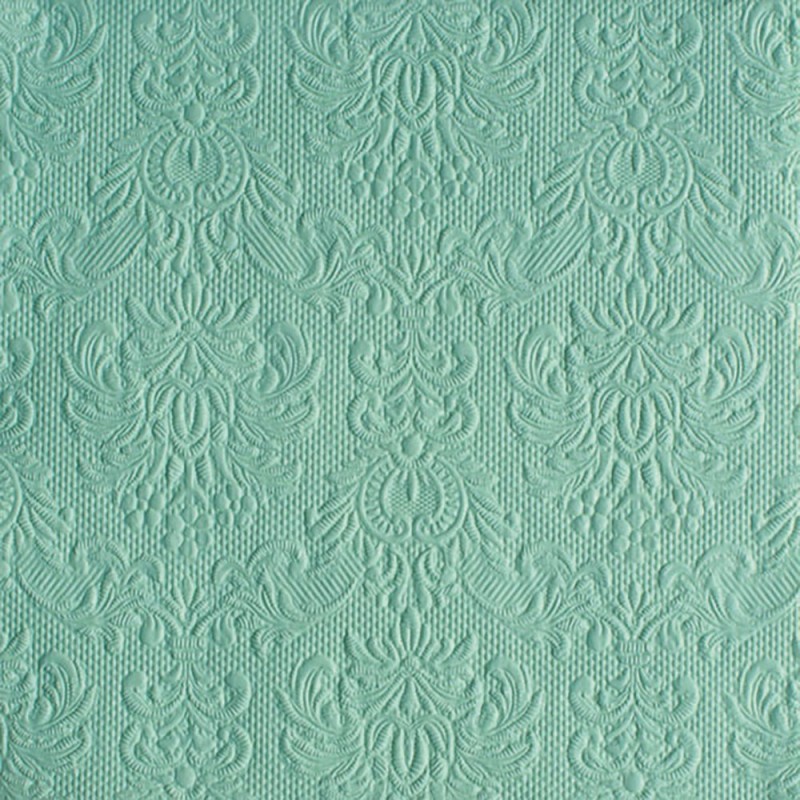 Serviettes en papier Elegance aqua pâle 33x33 cm