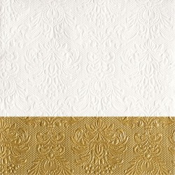 Serviettes en papier Elegance Dip or 33x33 cm