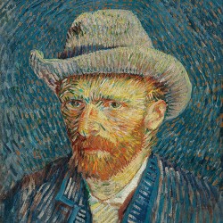 Serviettes en papier Autoportrait Van Gogh 33x33 cm