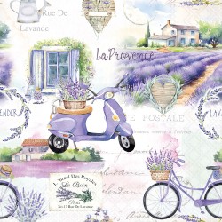 Serviettes en papier La Provence 33x33 cm