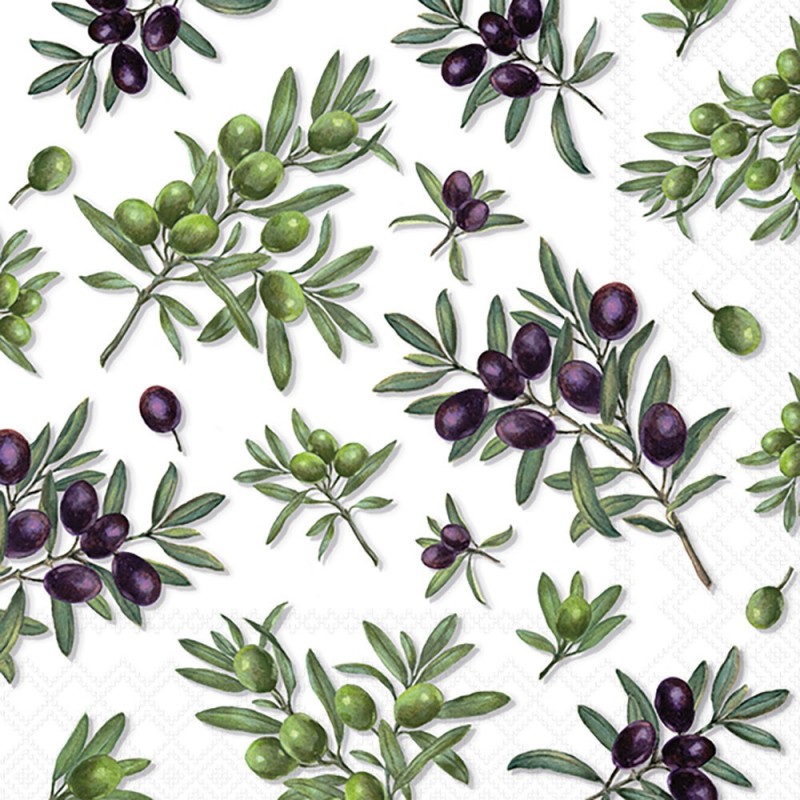 Serviettes en papier Olives 33x33 cm