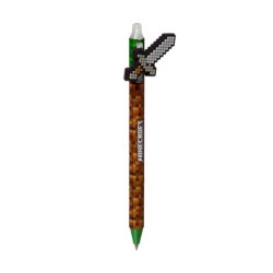Stylo effaçable Minecraft Épée avec gomme intégrée, vue de détail