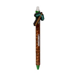 Stylo effaçable Minecraft Pioche, stylo gamer avec gomme intégrée