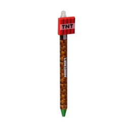 Stylo effaçable Minecraft TNT, stylo gamer avec gomme intégrée