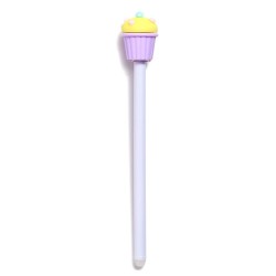Stylo gel effaçable Cupcake lilas