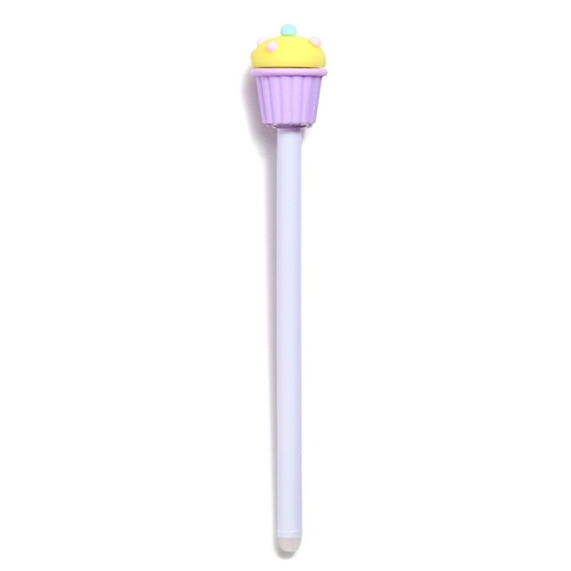 Stylo gel effaçable Cupcake lilas