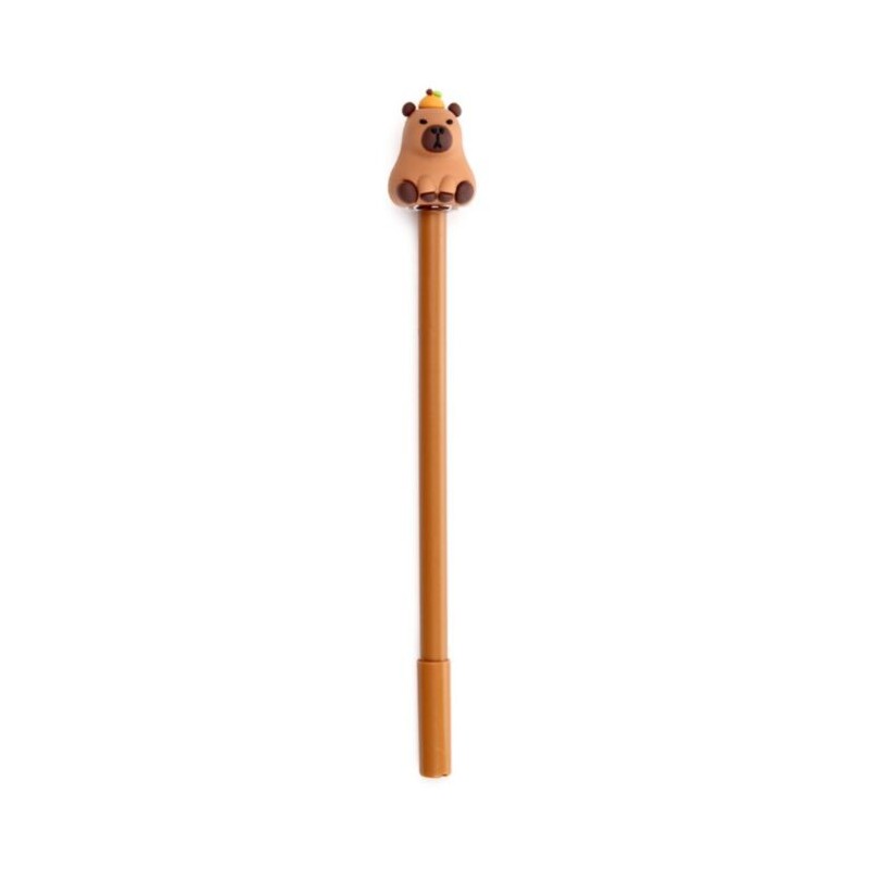 Stylo effaçable Capybara mandarine kawaii | Dstock