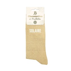 Chaussettes paillettes solaire